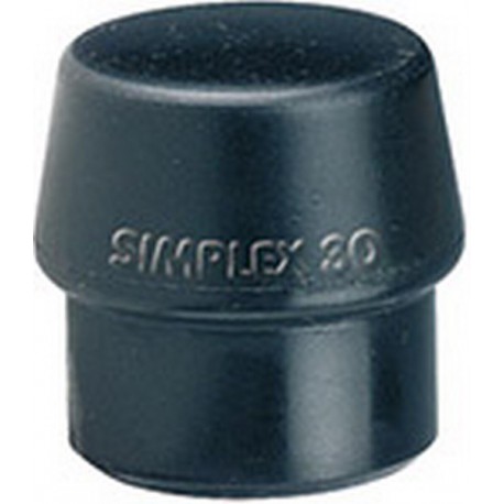 Tête de maillet SIMPLEX caoutchouc 80mm HALDER 1 PCS