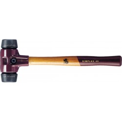 Massette Simplex, moyennement dur, têtes de frappe en mélange de caoutchouc, Ø de la tête : 30 mm