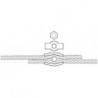 Bornes simplex n Nr. 103 Galv. 2,0 mm (Par 100)