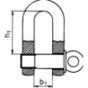 Manille droite pour AISI 316 8 mm - 5/16" (Par 3)