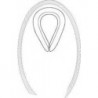 Cosse pour la réalisation de Boucles - forme B 6899 (ehem.) ST HDG B 5/RW 6 HP (Par 50)