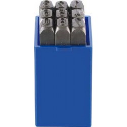 Jeu de chiffres à frapper, Hauteur des caractères : 10 mm