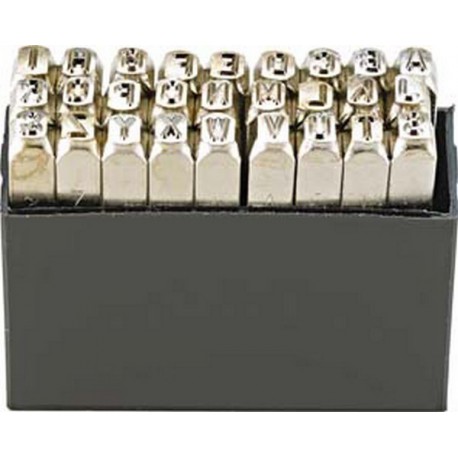 Jeu de lettres à frapper, TURNUS, Hauteur des caractères : 2 mm