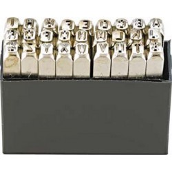 Jeu de lettres à frapper, TURNUS, Hauteur des caractères : 3 mm