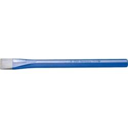 Burin plat pour le travail de la pierre, tige 8 pans, DIN 7254, Long. : 250 mm, Larg. : de la lame 23 mm, Epaisseur de tige 16 mm