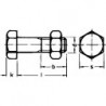 Vis + boulon DIN 601 Mu HDG M16x70 HP E-NORMpro (Par 25)
