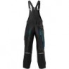 Salopette Homme Fortis 24, Black/turquoise,Taille 54