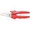 Ciseaux combinés, Poignées recouvertes de matière plastique, Long. : 190 mm, Modèle Tranchant droit