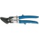 Cisaille à tôle Ideal à commande par levier en acier inoxydable, poignées revêtues de matière plastique, coupe à gauche, Long. : 260 mm