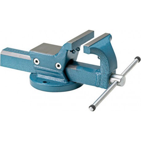 Etau parallèle, enclume de grande taille, avec support pour fixation de mâchoires de serrage orientables et interchangeables, Larg. : des mors : 180 mm