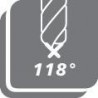 Foret hélicoidaux forgé D338RN 5,50mm HSS FORTIS
