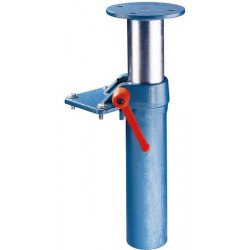 Elévateur, automatique par vérin à gaz, Pour Larg. : de mors : 100 mm, Pas des trous 92 mm, Dimension des trous M10, Poids : 8,8 kg