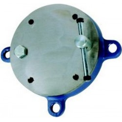 Plateau rotatif pour étaux parallèles avec mors serre-tubes soudés, Pour Larg. : de mors : 180 mm, Pas des trous 250 mm, Ø du trou 17,5 mm