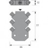 Distributeur LED 6 voies MP2 24VDC max. 8A