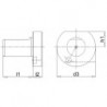 Bouchon d'obturation VDI Z2 50mm plastique FORTIS 1 PCS