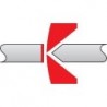 Pince coupante oblique pour l'électronique avec gaines bi-matière 120 mm
