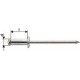 Rivet aveugle alu VA Tête bombee 4x8mm Gesipa (Par 1000)