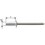 Rivet aveugle CAP alu/acier inoxydable standard tête semi-bombée 4,0x9,5mm (Par 1000)