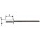 Rivet aveugle CAP alu standard tête semi-bombée 4,8x12,5mmGesipa (Par 1000)