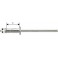 Rivet aveugle multiserrage alu standard tête semi-bombée 3,2x9,5mm (Par 1000)