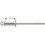 Rivet aveugle multiserrage alu standard tête semi-bombée 4x17mm (Par 1000)