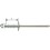 Rivet aveugle multiserrage acier/acier tête large 4x13mm Gesipa (Par 1000)