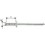 Rivet aveugle multiserrage acier/acier tête semi-bombée 4x10mmGesipa (Par 1000)