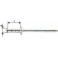 Rivet aveugle multiserrage acier/acier tête semi-bombée 4x13mmGesipa (Par 1000)