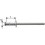 Rivet aveugle multiserrage alu/acier inoxydable têtesemi-bombée 4x13mm (Par 1000)