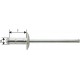 Rivet aveugle multiserrage alu/acier tête large 4x10mm Gesipa (Par 1000)