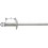 Rivet aveugle multiserrage alu/acier tête large 4x10mm Gesipa (Par 1000)