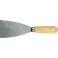 Couteau de peintre trempé, rectifié conique, avec manche plat ovale en bois., Larg. : 50 mm
