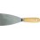 Couteau de peintre trempé, rectifié conique, avec manche plat ovale en bois., Larg. : 50 mm