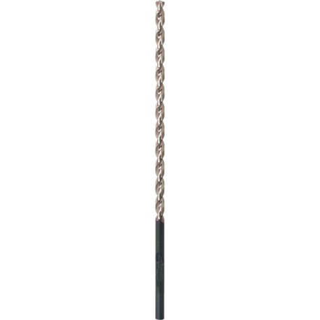 Foret hélicoïdal extra-long, queue cylindrique, DIN 1869, type TF, en acier à coupe rapide, fini brillant, Ø h8 : 8,00 mm, Long. totale 390 mm