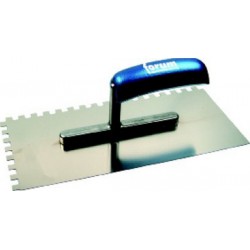 Platoir,acier inoxydable, denture carrée, Denture : 6 x 6 mm, Dimensions 280 x 130 mm