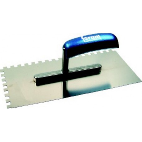 Platoir,acier inoxydable, denture carrée, Denture : 6 x 6 mm, Dimensions 280 x 130 mm