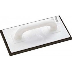 Taloche en plastique en mousse rigide, complète avec garniture, Dimensions : 280 x 140 mm, Modèle Caoutchouc cellulaire