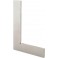 Équerre d'atelier sans butée, DIN 875/I, en acier inoxydable, forme A, Long. des branches : 500 x 330 mm, Coupe transversale 50 x 10 mm