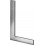 Équerre de serrurier sans butée, Long. des branches : 100 x 70 mm, Coupe transversale 20 x 5 mm