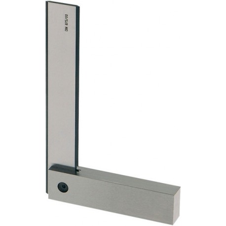 Equerre de précision, avec butée, DIN 875/00, acier spécial, Long. des branches : 50 x 40 mm, Section de la branche épaisse 14 x 10 mm