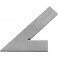 Équerre 45° sans butée, Long. des branches : 200 x 130 mm, Coupe transversale 20 x 5 mm