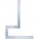 Équerre à brides, Dimensions : 400 x 400 mm, Coupe transversale 30 x 5 mm
