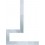 Équerre à brides, Dimensions : 500 x 500 mm, Coupe transversale 30 x 5 mm