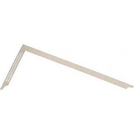Équerre de charpentier avec trous de traçage et graduation en cm, Dimensions : 600 x 280 mm