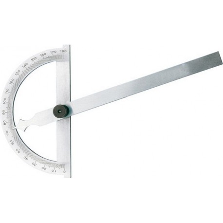 Rapporteur d'angle, Arc gradué : 80 mm, Long. des branches 120 mm