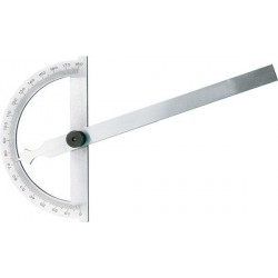 Rapporteur d'angle, Arc gradué : 150 mm, Long. des branches 200 mm