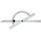Rapporteur d'angle, réglable et coulissant en Long., Arc gradué : 100 mm, Long. des branches 150 mm