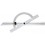 Rapporteur d'angle, réglable et coulissant en Long., Arc gradué : 250 mm, Long. des branches 500 mm