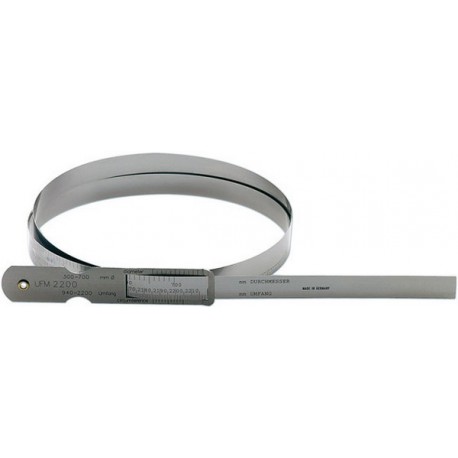 Mètre à ruban d'acier pour circonférence et Ø, Pour circonférence : 60-950 mm, Pour Ø 20-300 mm, Vernier 0,1 mm