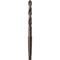Foret hélicoïdal avec cône morse, en acier à coupe rapide, type N, DIN 345, laminé, surface sans revêtement, Ø h8 : 18,00 mm, Long. totale 228 mm